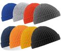 Fischermütze Herren Beanie Mütze Strickmütze Strick Trawler Dogger Kurze Neu