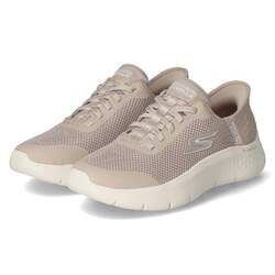 Slip Ins Sneaker Damen Skechers GO WALK FLEX Taupe Waschmaschinen Memory Foam