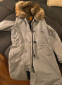 blonde no 8 parka - hellblau mit Fellkapuze - Gr. 38