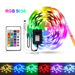 RGB LED Stripe Leiste Streifen Band Licht 5050 SMD Leuchte Lichtleiste Dimmbar