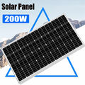 200W Solarmodul Solarpanel Monokristallin Solarzelle für Garten Wohnmobil Heim