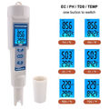 Digital PH Wert Messgerät TDS EC Temp Wasser Tester Meter Aquarium Pool Prü R9W9