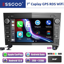 DAB+ Carplay Android 13 2+32G Autoradio GPS NAV Für Opel Astra H Corsa C Kamera