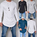 Herre Longsleeve T-Shirt Slim Fit Langarmshirt Oversize Pullover Sweatshirt Top