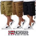 Geographical Norway Herren Cargo Shorts Panoramique Bermuda knielang SR014H/GN 