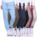 Jogginghose Damen Baumwolle Sporthose Lang Slim Fit Sweatpants Baggy Laufhosen