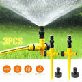 3X 360° Sprühregner Garten Sprenger Rasen Sprinkler Rasensprenger Dachkühl 1/2"~