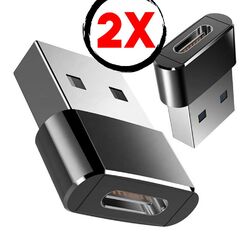 Adapter USB C Adapter USB A Stecker Konverter Laden Daten für Smartphone NEU