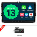 DVR+CarPlay Android 13 Autoradio Navi CarPlay Für VW GOLF 5 6 Polo Tiguan Touran