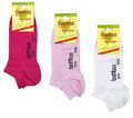 3 Paar Sneaker Socken Bambus Viskose im Farbmix weich Damen Herren Gr. 35-46