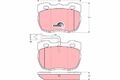 Scheibenbremse Bremsbelag Satz TRW für Land Rover 90 I 1984-2016 Gdb1093