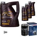 BOSCH Ölfilter 8 L MANNOL Extreme 5W-40 für VW Golf V 1.6 Bi-Fuel Audi A3