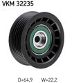 SKF Umlenk-/Führungsrolle Keilrippenriemen VKM 32235 65mm für FIAT BRAVO 2 500L