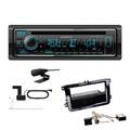 Kenwood 1-DIN Receiver Autoradio Bluetooth für Seat Alhambra piano black Canbus