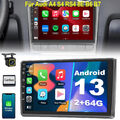 Autoradio Carplay Android13 GPS 64G KAM Für Audi A4 S4 RS4 8E 8F B6 B7 Seat Exeo