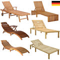 Deckchair, Gartenliege aus Holz, Sonnenliege oder Gartenstuhl, Gartenmöbel Braun