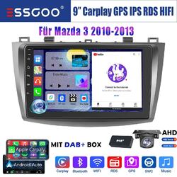 2+32G Carplay Android 13 Autoradio DAB+ GPS RDS BT +Kamera Für Mazda 3 2010-2013