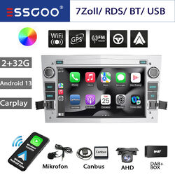 Android13 Autoradio 2+32G Für Opel Astra H Corsa C D Vectra DAB+ KAM Navi BT RDS