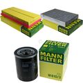 MANN-FILTER Inspektionspaket Filtersatz passend für Fiat 500L 1.4