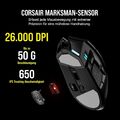 Corsair Gaming Darkstar Wireless Gaming Maus MMO/MOBA Mouse USB/Bluetooth iCUE