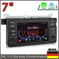 7" Für BMW E46 3er 318 320 325 M3 Android 13 2+64G Autoradio GPS Navi Wifi RDS