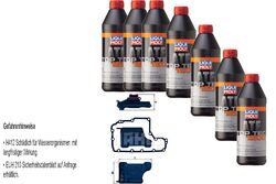 LIQUI MOLY Top Tec ATF 1200 7L MAHLE Getriebeölfilter für Opel Corsa C 1.2 1.0