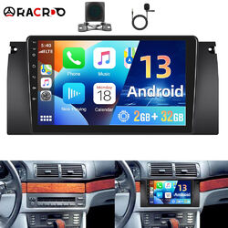 DAB+ Autoradio Android 13 Für BMW E39 1999-2005 Apple Carplay GPS Navi BT Kamera