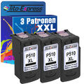 3 Patronen XXL für Canon Pixma MX320 MX330 MX340 MX350 MX360 MX410 MX420 PG510