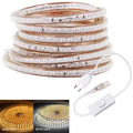 220V 230V 3014 LED Stripe Streifen Lichtleiste Lichtband Licht Schlauch AN/AUS