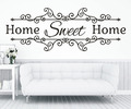 Wandtattoo Home Sweet Home Zuhause Flur Sticker Spruch Wandaufkleber Bild