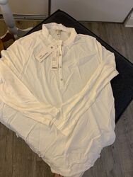 ESPRIT Blusenshirt Long Sleeve Shirt weiß Gr. XXL neu mit Etikett