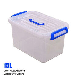 1-8x Aufbewahrungsbox mit Deckel 1-60 L Kunststoffbox Plastikbox Box Transparent