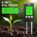 6 in 1 PH Wert Messgerät Bodentester Temperatur Bodenfeuchtigkeit Licht Tester