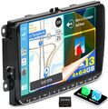 9" 4+64GB Autoradio Android 13 GPS Navi RDS für VW GOLF 5 6 Passat Touran Tiguan