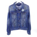 TOMMY HILFIGER Jeansjacke Jacke Denim Patches Sprenkel Blau Gr. 12 38