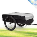 Lastenanhänger Fahrradanhänger Handwagen Transporter 50L 40 kg 16" Räder Grau