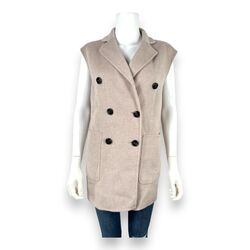 MAX&Co. PILLY Weste Damen Beige Größe-36 Neu Ohne Etikett UVP: 390€