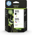 HP 305 (6ZD17AE) Multipack Original Druckerpatrone, Schwarz und dreifarbig,