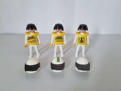 Playmobil Motorrad  Figuren Spidan Cross Team Rarität 3 Stück Gelb-weiss