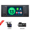 DVR+CAM+Für BMW E39 M5 7"IPS Bildschirm Autoradio GPS Navi Android 13 CarPlay BT