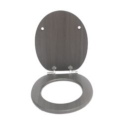 WC Sitz MDF Toilettendeckel Klobrille mit Absenkautomatik Klodeckel Toilettensit