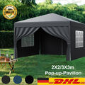 2×2M丨3×3M Pop up Pavillon Faltzelt Gartenzelt Partyzelt Pavillon Mehrere Stile