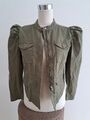 Only ONLAUSTIN Jacke Gr M / 38 khaki Übergangsjacke Puffärmel Army Style S / 36