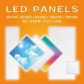 LED Panel 62x62 120x30 Deckenleuchte Dimmbar mit FB RGB+CCT/CCT