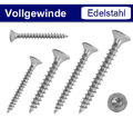 Spanplattenschrauben Vollgewinde Ø 3,0-6,0mm TORX Edelstahl V2A - Holzschrauben