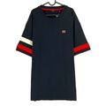 GANT Marineblau Retro Logo Kurzarm Kleid Größe L