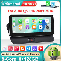 10,25" Android 14 Autoradio Für Audi Q5 2009-2016 CarPlay DAB 4G 8 Kern GPS Navi