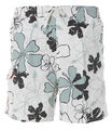 Shiwi Herren Badeshorts Shorts Badehose Boardshorts Blumen Weiß L K1000