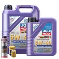 Motoröl 5W40 LIQUI MOLY Leichtlauf High Tech 6L+HENGST Ölfilter +Spülung