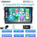 Autoradio 9" Android 13 Carplay GPS BT WIFI Für VW GOLF 5 6 Tiguan Touran + DAB